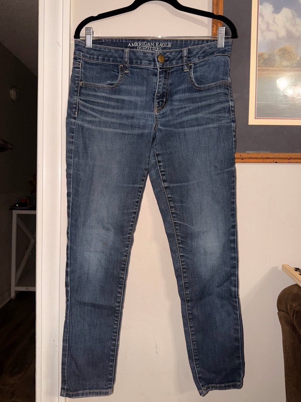 American Eagle Outfitters Dark Indigo Skinny Jeans